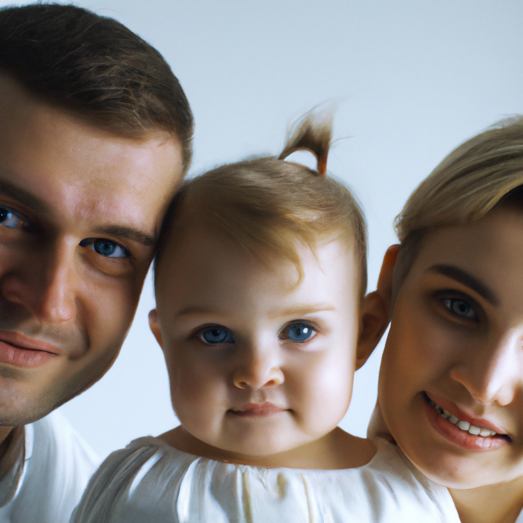 미니멀 패밀리 포트레이트 - 화이트 배경